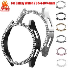 Bling Diamond Case Watch 7 6 5 4 PC Protective Case 40mm 44mm Screen Rotector