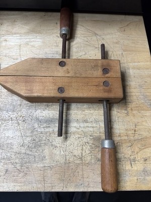 Vintage Jorgensen 10'' #1 Hand Screw Wood Clamp Adjustable Clamp Co. Chicago USA
