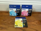 3 Oem Genuine Epson Color Ink Tanks 212Xl Cyan Yellow Magenta Exp. 12/2027