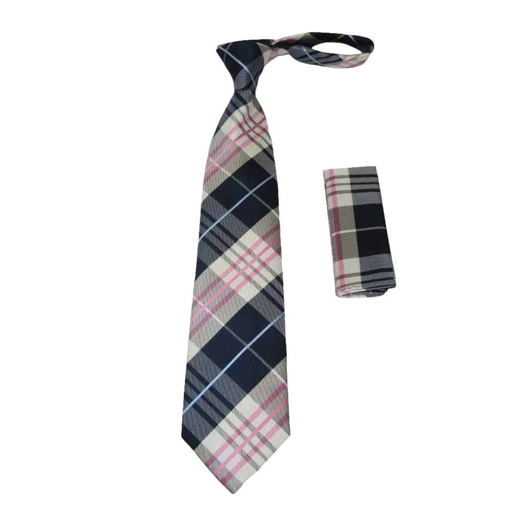 Mens Tie and Hankie Set Soft Microfiber Silky Vito Rofolo by JValintin VTR-22 6190₽