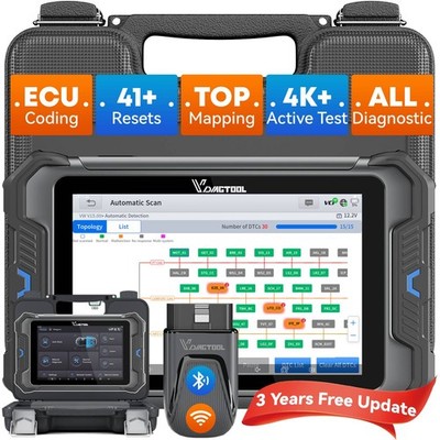 VDIAGTOOL VD80BT Car Diagnostic Tool OBD2 Scanner Bidirectional Topology Mapping