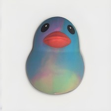 Authentic Sunny Days Jumbo Squeezy Duck Squishy Stress Toy NEW Rainbow Tie Dye