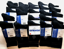 Bombas adult Black Socks Size M Calf Socks 25 Pairs NEW