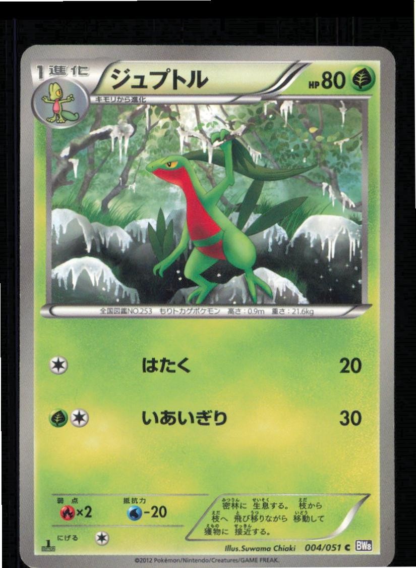 Grovyle 004/051 Common Spiral Force Pokemon Japanese 1st edition Near Mint