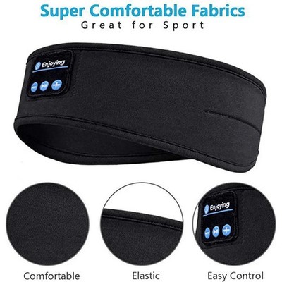Kabelloses Bluetooth-Stirnband, Schlafmaske, Kopfhörer, Headset, Musik, Sport