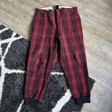 Vintage Woolrich Wool Hunting Pants Mackinaw Plaid 40s