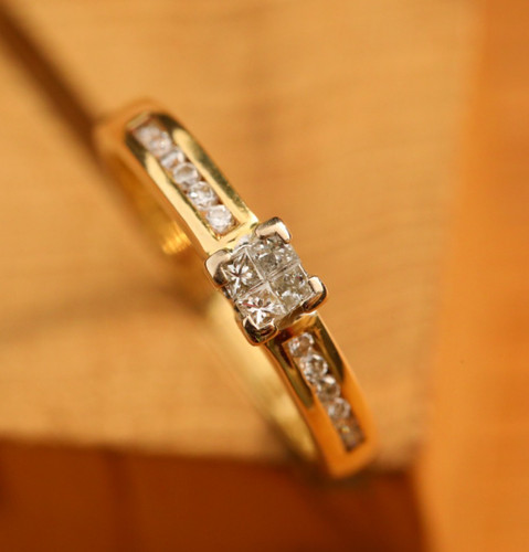 Diamond Cluster Ring