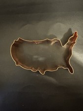Vintage X- Large Heavy Copper USA Cookie Cutter W/Rivets 4th July 250 th Party!!