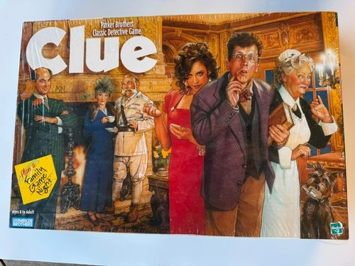 VTG NIB CLUE Parker Brothers Classic Detective Game 1998 NEW SEALED  Hasbro