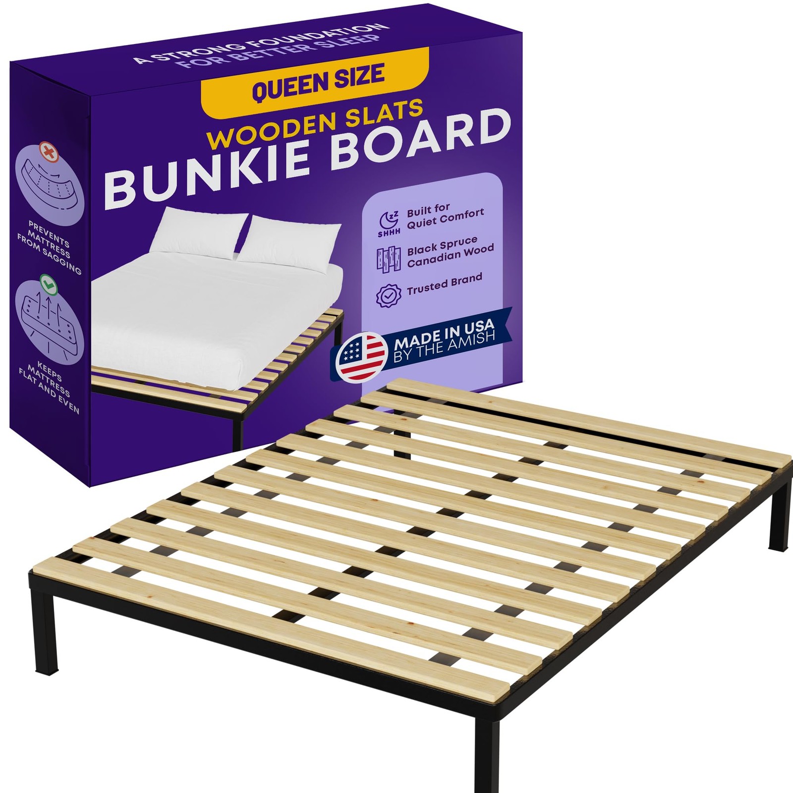Wooden Queen Bed Slats Replacement 2.38 Standard Width Great