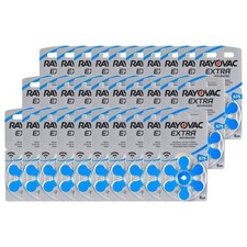 Image of 180 RAYOVAC EXTRA ADVANCED SIZE 675 MF PR44 HEARING AID BATTERIES 1.45V ZINC AIR