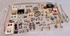 Lot 123+ VTG Costume craft Jewelry 2.4 Lb Earring Brooch Pin Cufflink Necklace