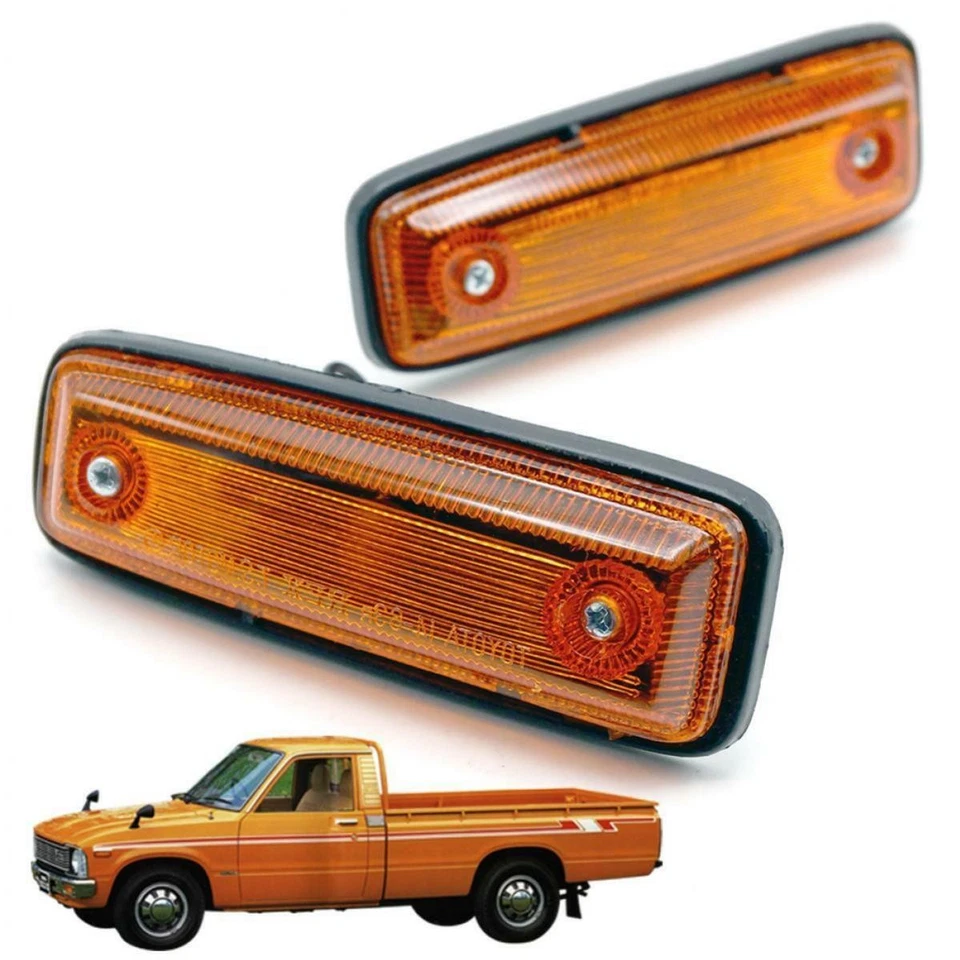 2X Turn Signal Side Maker Light Lamp For Toyota Hilux RN30 Pickup 1974 - 1982 Foto 4 de 4