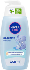 BABY Bagnetto Delicato 450Ml, Bagnoschiuma Bambini per Una Detersione Delicata E