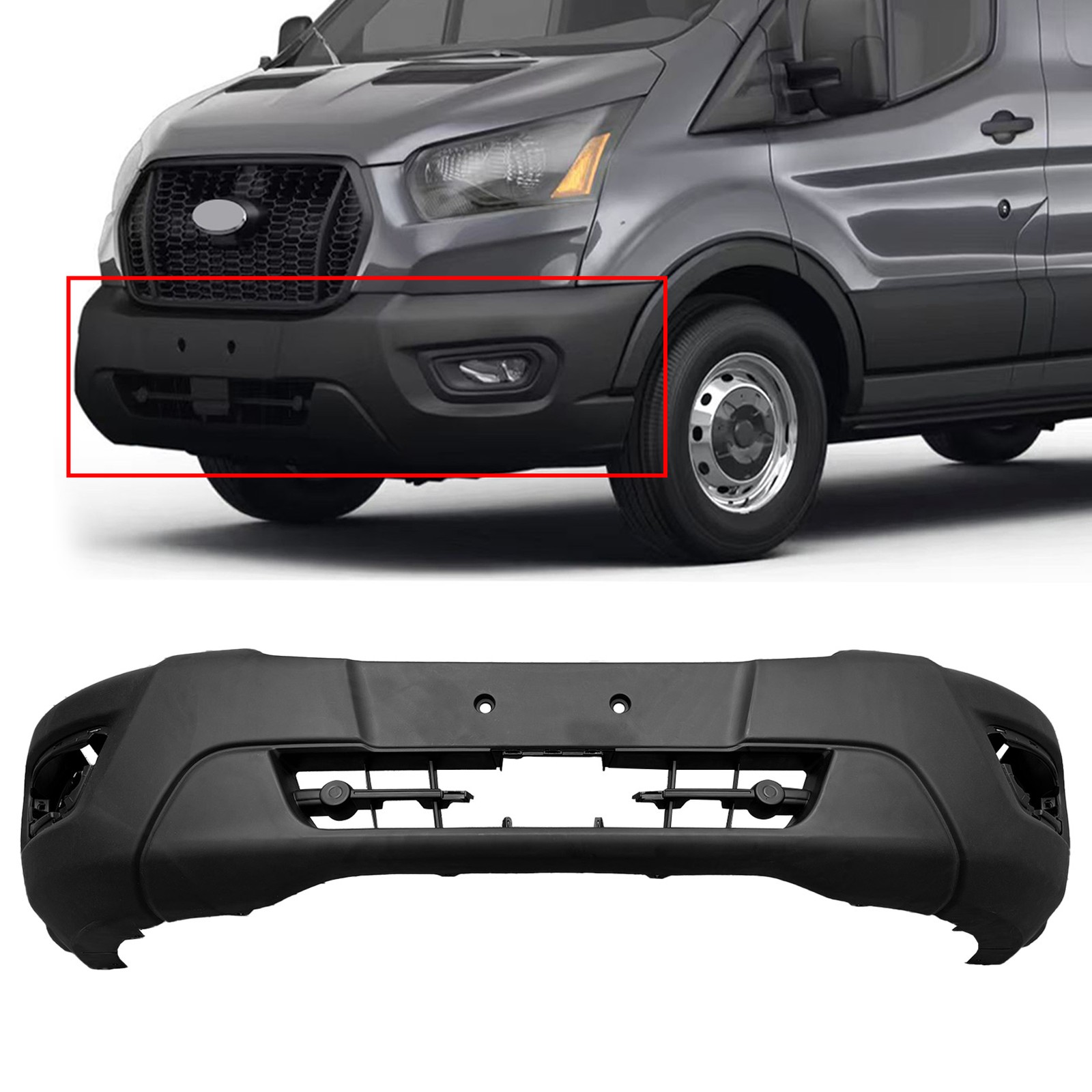 For 2020-2024 Ford Transit 150-E-Transit Front Bumper Lower Cover Local Pickup