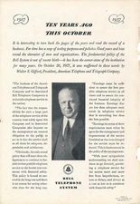 Magazine Ad - 1937 - AT&T / Bell System - Walter Gifford