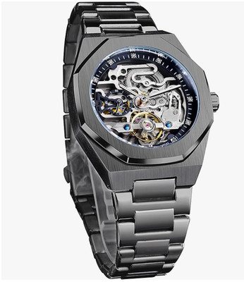 Reloj vintage para hombre, automático, mecánico, grabado.