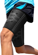Thigh Compression Sleeves Pair   Quad and Hamstring Support   Upper Leg Sleeve