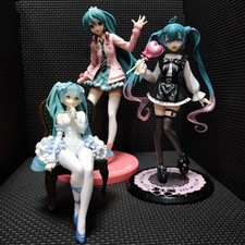 Hatsune Miku Figure Set of 3 Collectible Anime Figures Authentic Japan