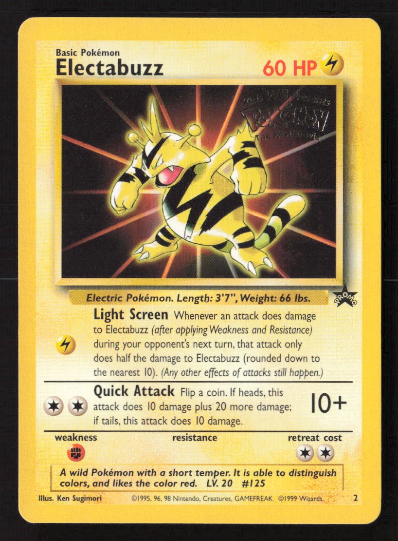 Electabuzz (Movie Promo) Promo Normal PR 02/53 NM Pokemon TCG