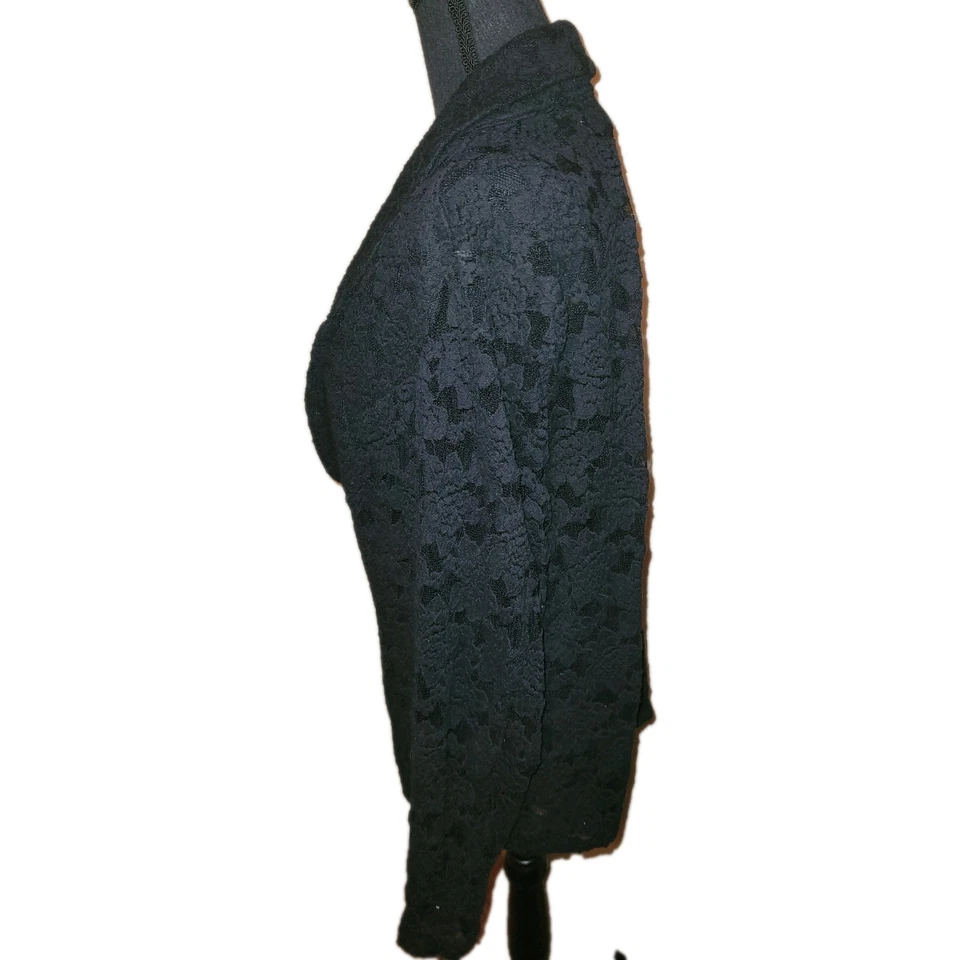 女式西装外套 1X 透明蕾丝完美适合假日派对 — 第 3/4 张图片