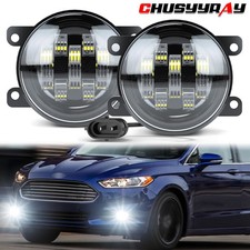 Led Clear Lens Fog Lights Bumper Lamps For Ford Fusion 2013-2016 Left Right Side
