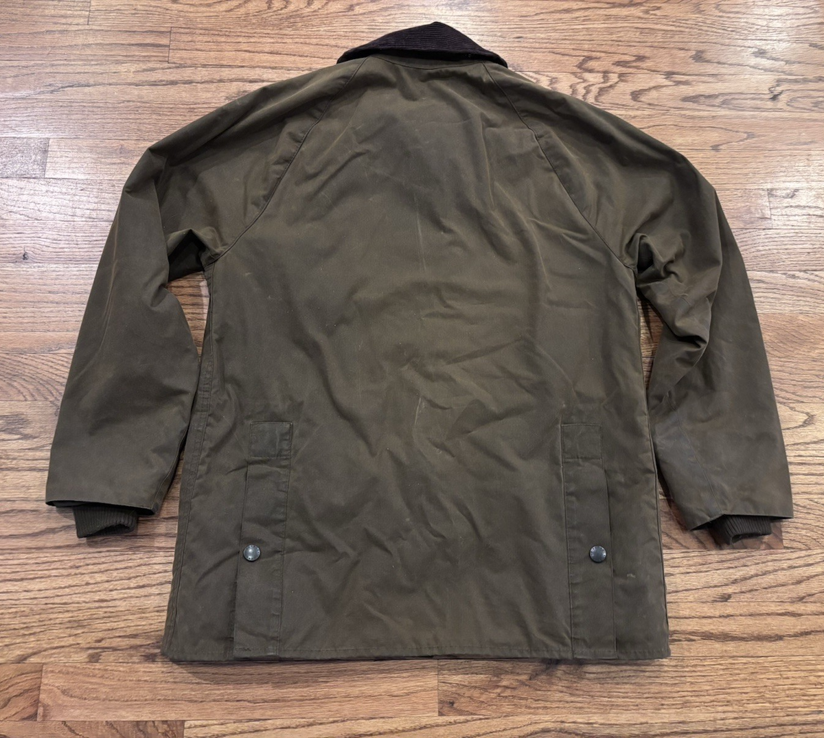 Barbour Classic A835 Bedale Olive Wax Waterproof Rain Jacket Coat
