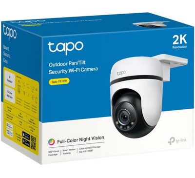 TP-Link Tapo C510W 2K 360° WLAN IP Kamera, 2K Auflösung, Nachtmodus, Wasserdicht