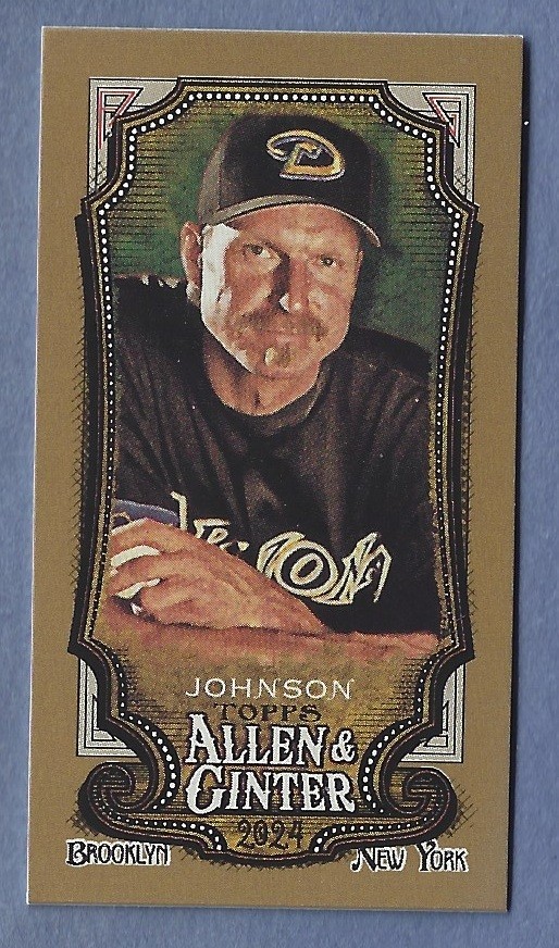 2024 Topps Allen & Ginter Mini Gold Border #244 Randy Johnson Diamondbacks HOF
