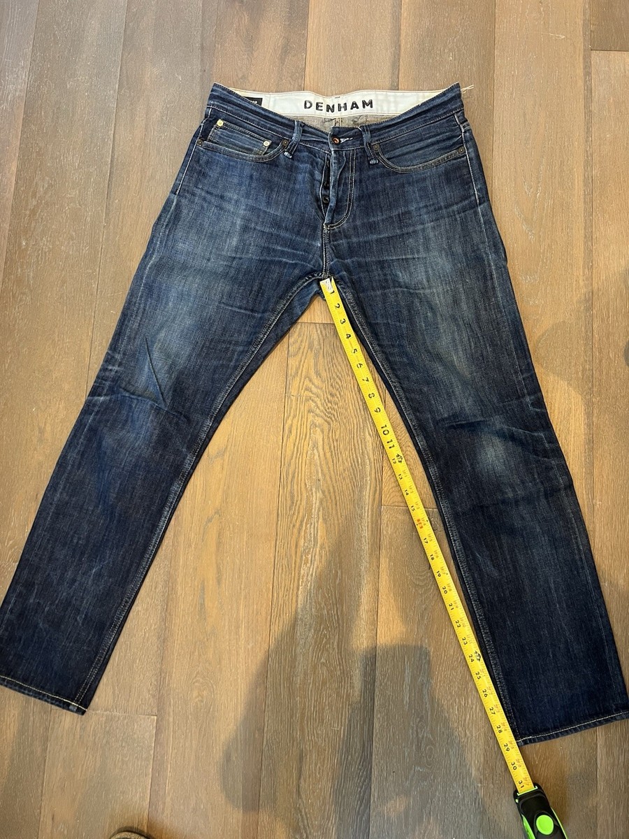 Denham Razor Jeans Dark Blue Size 33 with Button Fly | eBay