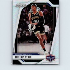 2024 Panini Prizm WNBA Brittney Sykes #80 Silver Prizm Washington Mystics