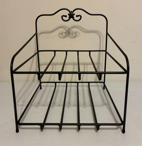 Longaberger Wrought Iron Bakers Rack Shelf Shelves Table Top 2 Tier Countertop