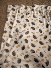 Parent's Choice Hedgehog Baby Blanket Mushrooms White Brown Tan Porcupine