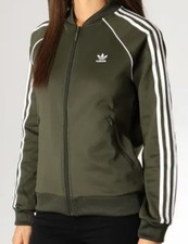 Small adidas Originals Women's AdiColor SST TRACK JACKET NIGHT CARGO LAST 1