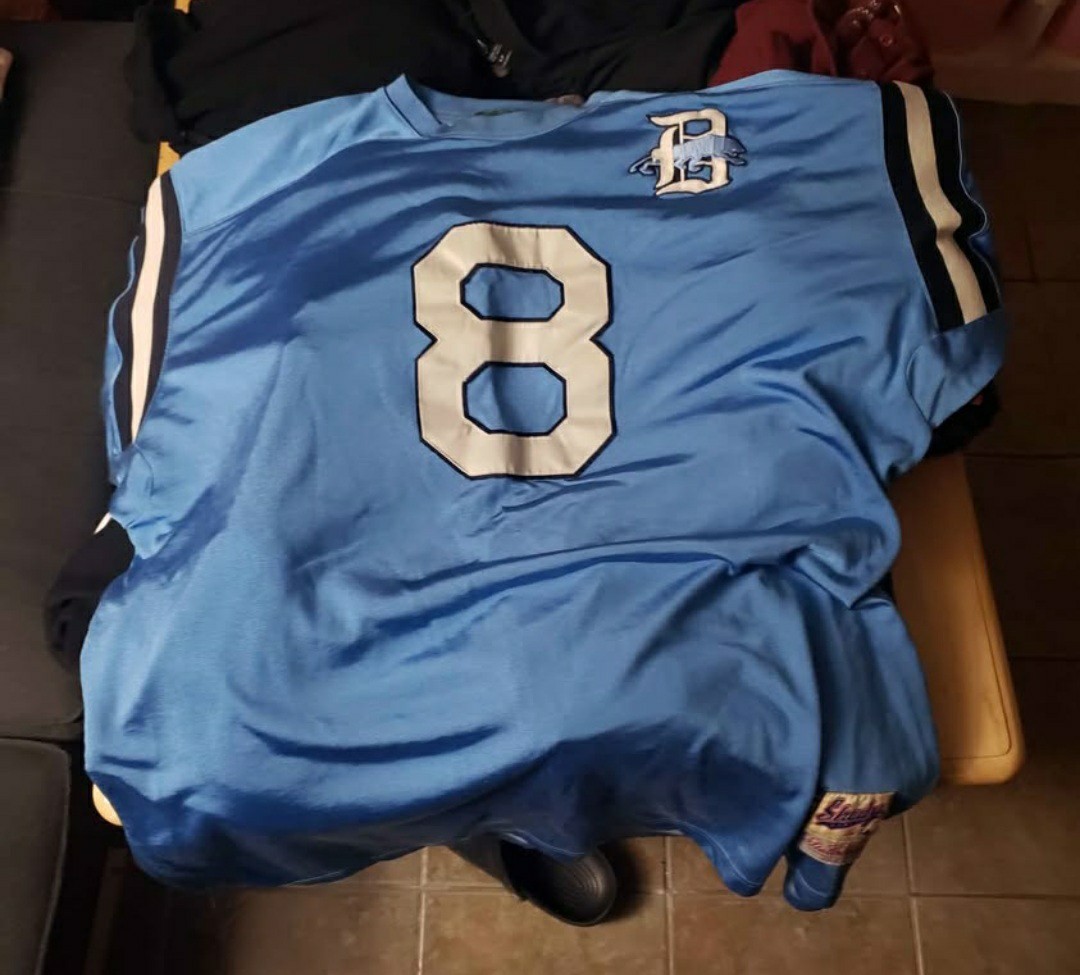 Shady Limited Jersey Mens 4XL Blue Football Long Sleeve Eminem Vintage 8 Mile image 5