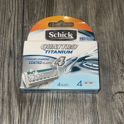 Schick Quattro Titanium Razor Blade Refills for Men - 4 Count