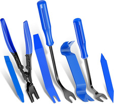 7 Pieces Car Trim Removal Tool Kit with Plastic Pry Tool and Auto Fastener Clip