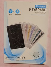 Black Multi-Device Bluetooth Rechargeable Keyboard