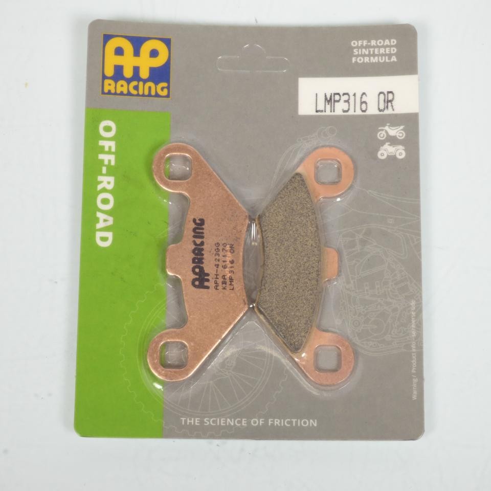 Plaquette de frein AP Racing à haute friction pour Polaris 335 Sportsman après 1999