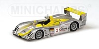 Minichamps 400021382 Audi R8 Winners Alms Petit Le Mans 2002 Capello Modell 1:43