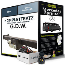Anh&auml;ngerkupplung starr f&uuml;r MERCEDES Sprinter +E-Satz EBA EC 94/20