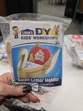 NEW Lowe's Sweetheart Swan Letter Holder Workshop Build and Grow DIY Kids Kit