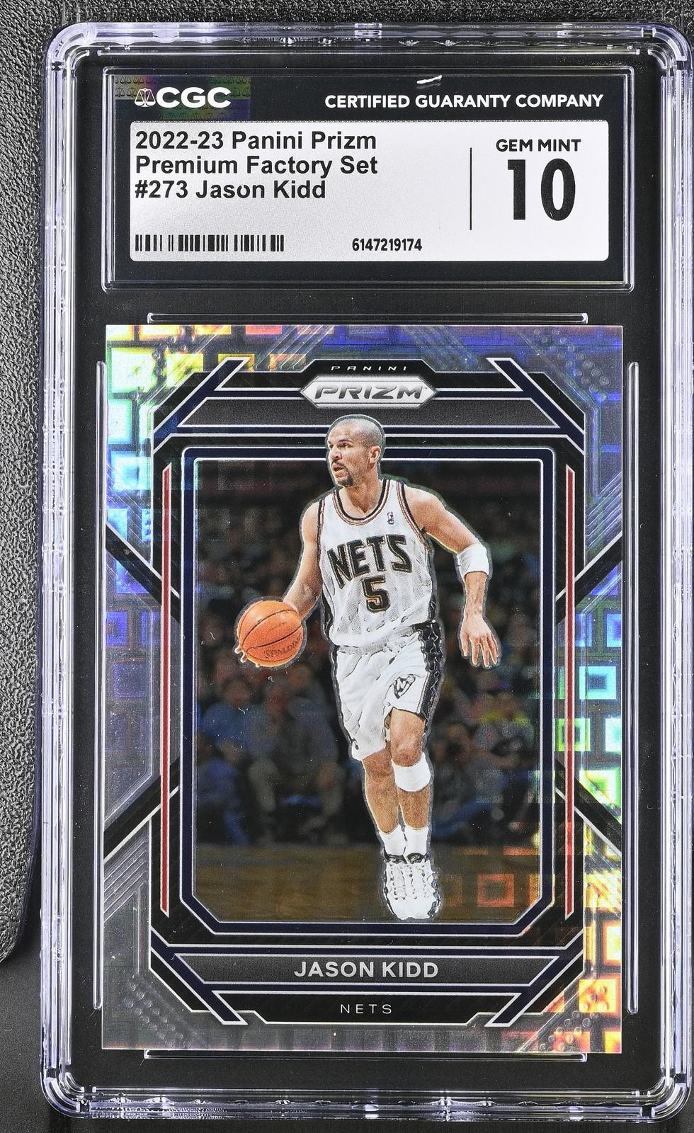 2022-23 Panini Prizm Jason Kidd Pandora Prizm Premium #/150 Nets CGC 10