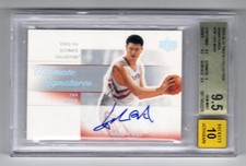 2003-04 ULTIMATE COLLECTION YAO MING #YM SIGNATURES AUTO GEM MINT BGS 9.5 /w 10