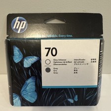 Original HP DesignJet 70 Gloss Enhancer & Gray - Sealed - Expired