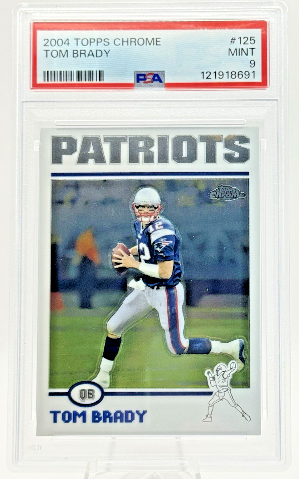 Tom Brady 2004 Topps Chrome #125 PSA 9