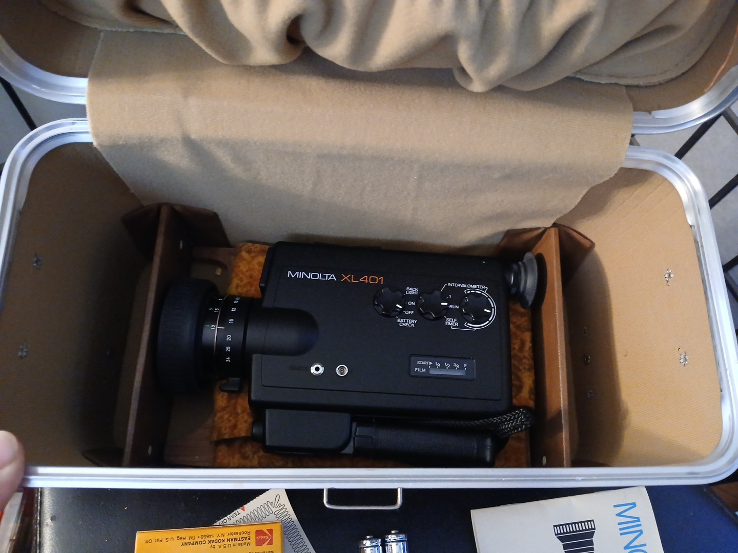 Minolta XL401 Super 8 Video Camera w/ Box, Excellent Working Condition!