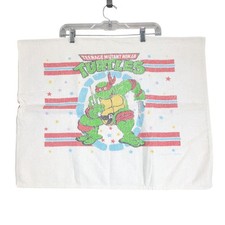 Vintage 1989-90s Dundee TMNT Kids Bath Towel Raphael USA Made 40x26"