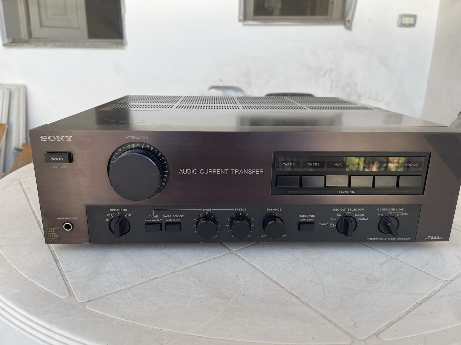 Sony TA-F444ES Amplificatore Integrato Stereo 2 Canali AB 210W Nero Phono