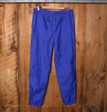 Vintage NIKE Purple Unlined Ankle Zip Windbreaker Track Drwstring Pants Sz. M